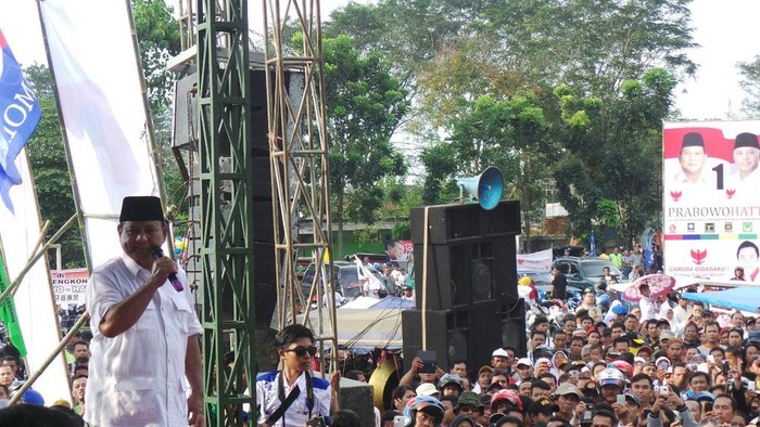 Orasi di Subang, Prabowo: Saya Bukan Superman