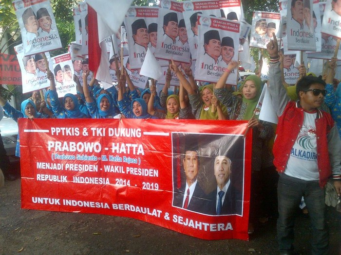 Bela Wilfrida, Prabowo Raih Dukungan TKI