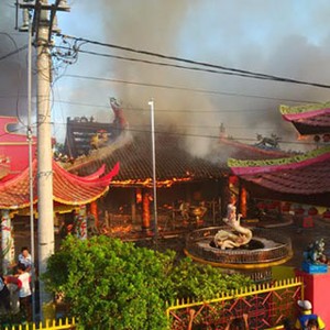 Dilumat Api, Semua Patung Dewa di Klenteng Banyuwangi Tak Tersisa