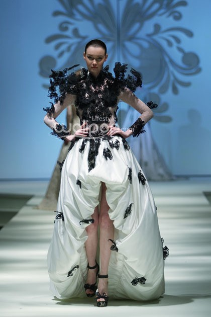 Marga Alam Butterfly Collection 2014. di Ballroom Hotel Mulia. Jakarta. [Foto: Mohammad Abduh/Wolipop]
