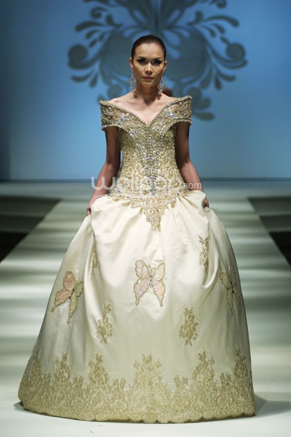 Marga Alam Butterfly Collection 2014. di Ballroom Hotel Mulia. Jakarta. [Foto: Mohammad Abduh/Wolipop]