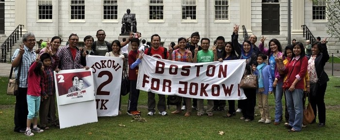 Relawan Jokowi-JK di Boston Deklarasi di Harvard