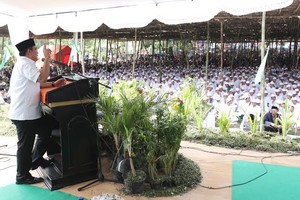 Kampanye di NTB, Helmy Faishal Tangkis Kampanye Hitam yang Serang Jokowi