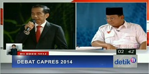 Ketika Titiek dan Iriana Bersama Anak-anaknya Saksikan Debat Capres