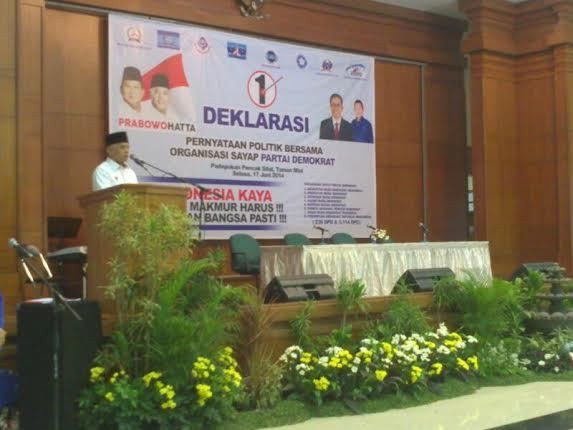 8 Organisasi Sayap PD Dukung Prabowo-Hatta