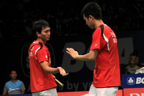 Ahsan/Hendra Melaju, Simon Kandas