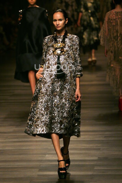 Biyan Wanaatmadja Seruni Annual Show 2014, at Ballroom Hotel Mulia, Jakarta. Foto: Mohammad Abduh/Wolipop