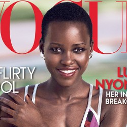 Perdana Jadi Cover Majalah Vogue, Lupita Nyongo Tampil Seksi
