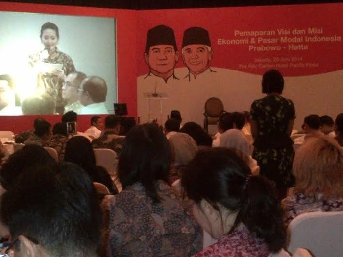 Ditemani Sandiaga Uno, Prabowo Temui Pelaku Pasar Saham di Ritz-Carlton