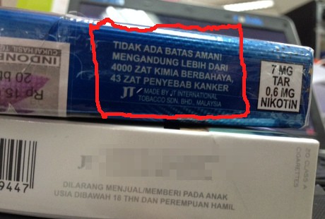 Peringatan Tidak Ada Batas Aman! Juga Mulai Menghiasi Bungkus Rokok