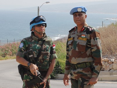 DFC UNIFIL Tinjau Latihan Defence Post dan Shelter