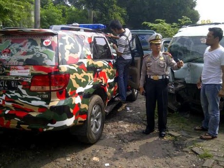 Fortuner Loreng Berotator yang Ditilang di Otista Aslinya Berkelir Hitam