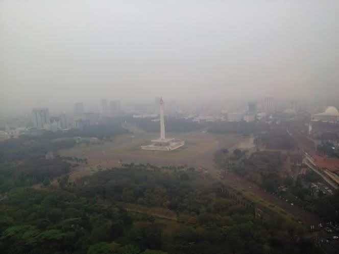 Ini Penampakan Cuaca Galau di Jakarta dari Angkasa