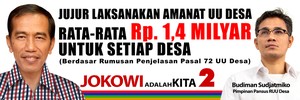 Ini Penjelasan Tim Jokowi-JK Tentang Rata-rata Dana Desa Rp 1,4 M