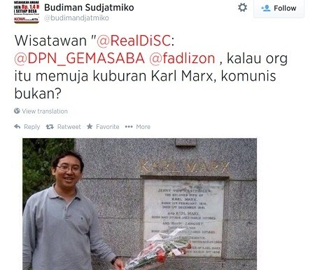 Kisah Mawar Merah Fadli Zon di Makam Karl Marx