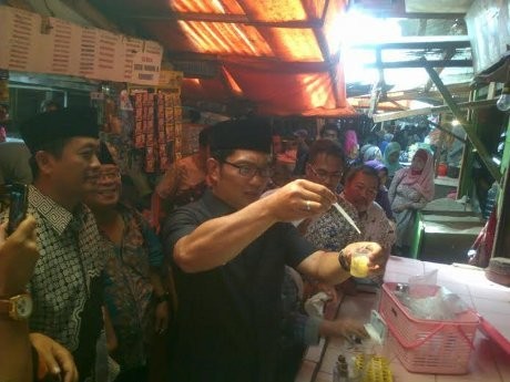 Sidak ke Pasar Cihaurgeulis, Ridwan Kamil Teringat Masa Kecilnya