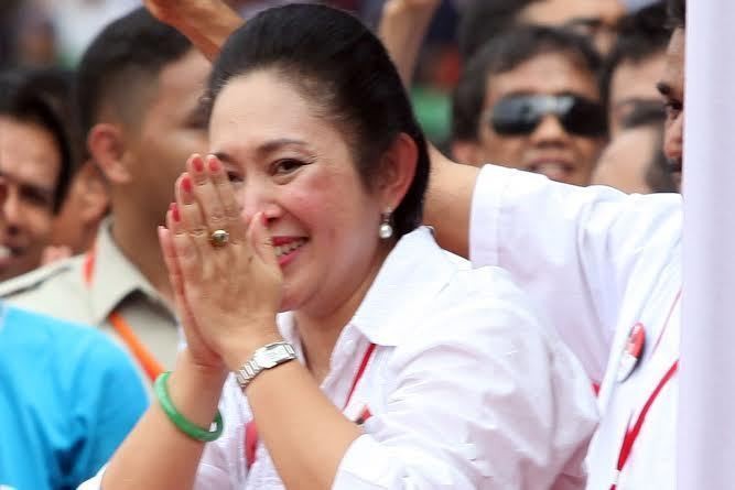Ditemani Camelia Malik, Titiek Soeharto Ikut Saksikan Debat Cawapres