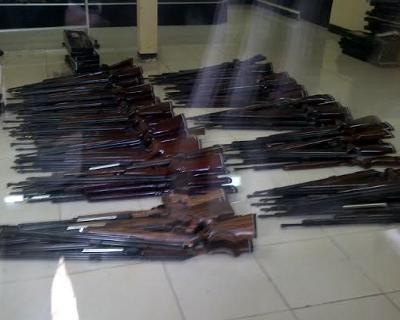 Polisi Malang Gerebek Pabrik Senpi Rumahan