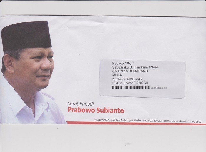 Serikat Pekerja Pos Indonesia Sebut Surat Prabowo Senilai Rp 4 Miliar