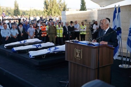 3 Remaja Israel Dimakamkan, Presiden Peres dan PM Netanyahu Ikut Hadir