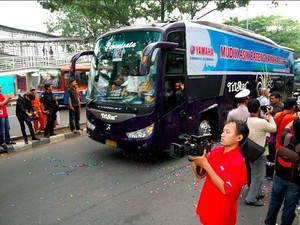 Tahun Ini Yamaha Berangkatkan 1.000 Pemudik Naik Bus