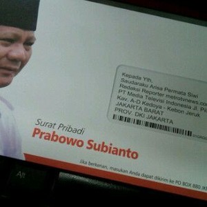 Kirim Surat ke Wartawan, Prabowo Ingin Tunjukkan Pro Kebebasan Pers