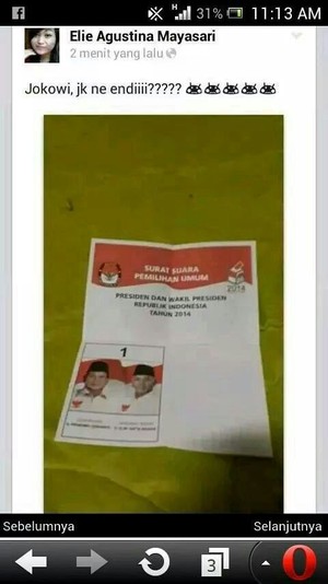 Gambar Jokowi-JK Tak Ada di Surat Suara Hong Kong, Ini Kata KPU