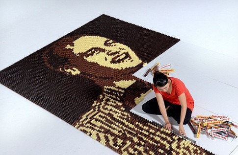 Dari Cokelat Toblerone Jadi Lukisan Pangeran William dan George