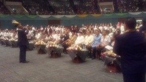 Prabowo Ditemani Anis Matta Hadiri Perayaan Kenaikan Isa Almasih
