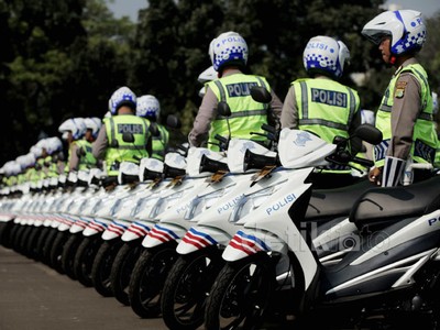 Apel Operasi Ketupat 2014 di Parkir Timur Senayan