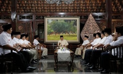 Beginilah Suasana Pertemuan Prabowo-Hatta dengan SBY di Cikeas
