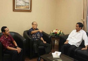 Tokoh Muhammadiyah Syafii Maarif Hadir di Kubu Jokowi-JK