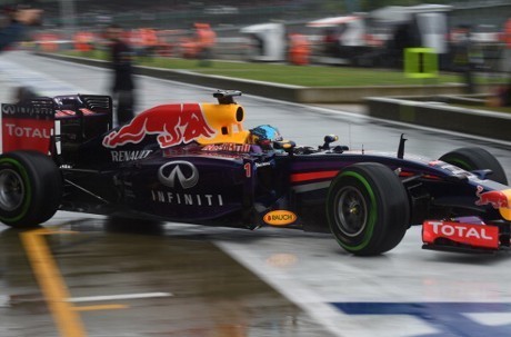 Lintasan Basah, Vettel Tercepat