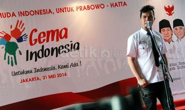 Ahmad Dhani Tegaskan tak Pernah Ditampar Prabowo Subianto