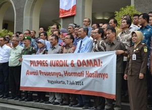 Rektor dan Akademisi se-DIY Deklarasi Kawal Pilpres Jurdil dan Damai