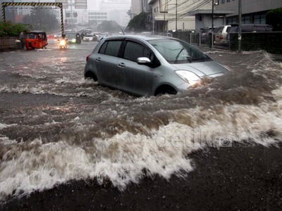 Kawasan Blok M Terendam Banjir