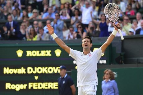 Djokovic Juara Usai Kalahkan Federer dalam Pertarungan Lima Set