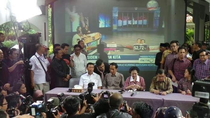 Megawati: Jokowi Presiden RI Versi Quick Count