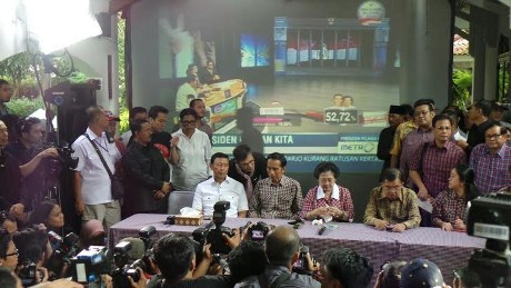 Menang di Quick Count, Jokowi Dibanjiri Ucapan Selamat