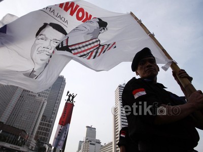 Pendukung Jokowi-JK Rayakan Kemenangan