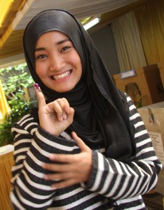 Fatin Grogi Sebelum Nyoblos