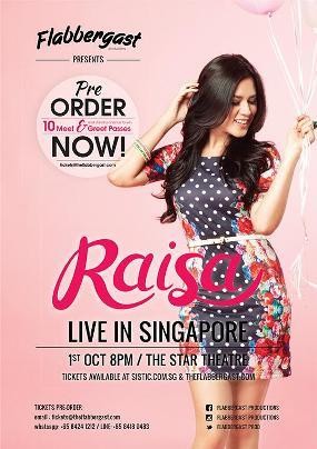 Raisa Siap Gelar Konser Perdana di Singapura