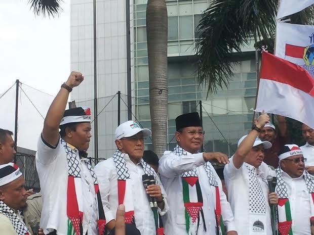 Di Hadapan Massa Solidaritas Palestina, Ical: Mari Kumpulkan Dana