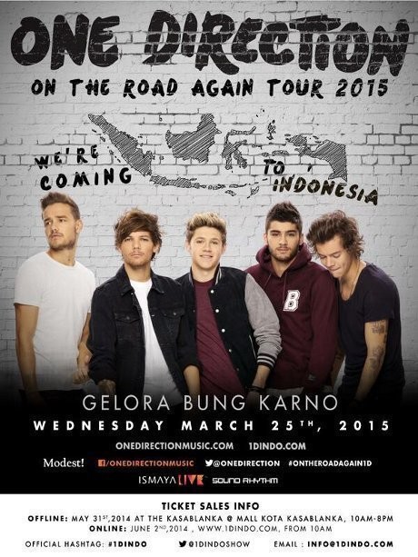 Anak di Bawah Umur 16 Tahun Dilarang Nonton Konser One Direction Sendirian