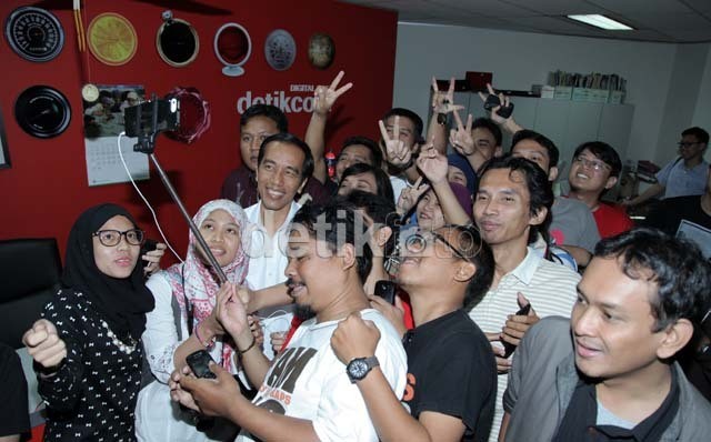 Ketika Jokowi Mampir dan Melepas Canda di Kantor Detikcom