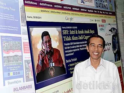 Jokowi Mampir ke Markas Detik