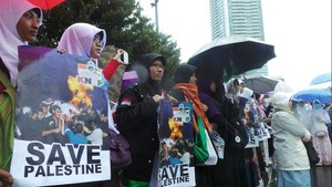 Massa One Day One Juz Gelar Aksi untuk Palestina di HI