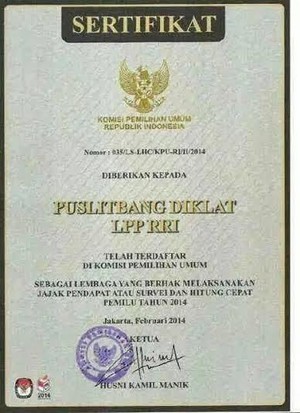 Kisah Quick Count RRI, Pujian SBY Hingga Sertifikat KPU