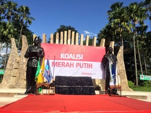 Deklarasi Koalisi Permanen, Tenda Besar Berdiri di Tugu Proklamasi