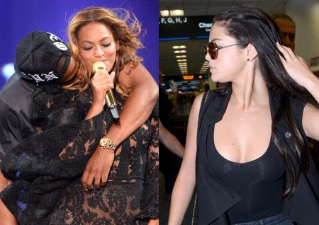 Selena Gomez Seksi di Bandara, Beyonce - Jay Z Mesra di Panggung